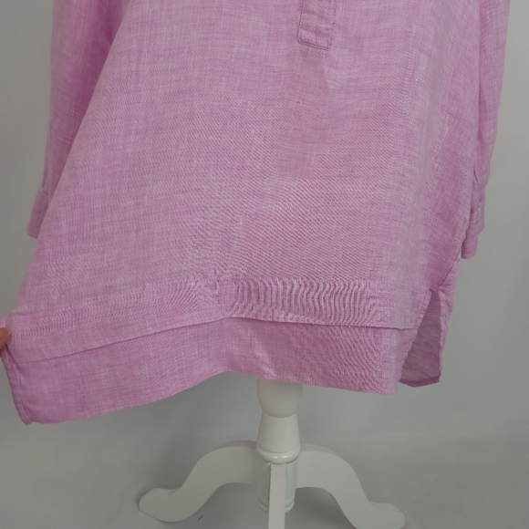J. Jill Love Linen Light Purple Pullover Top - Picture 3 of 9